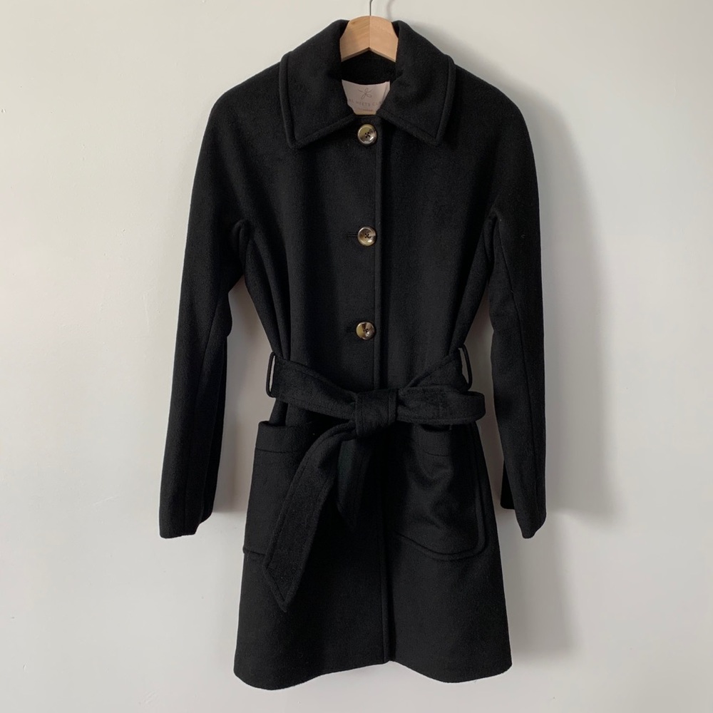 Gal Meets Glam Black Wool Coat NWT